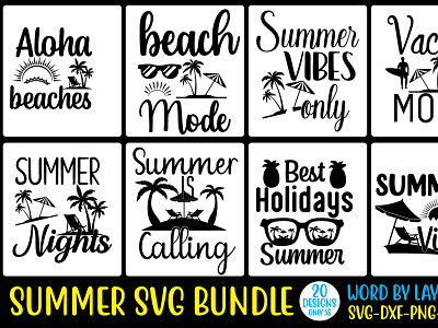 Summer Svg Bundle summer svg design