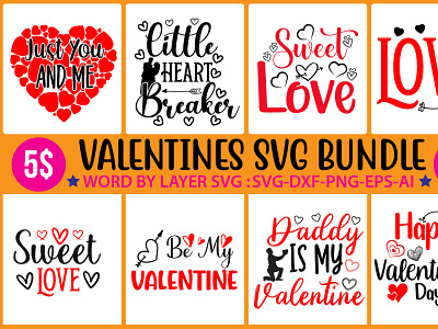 Valentine'S Day Svg Bundle