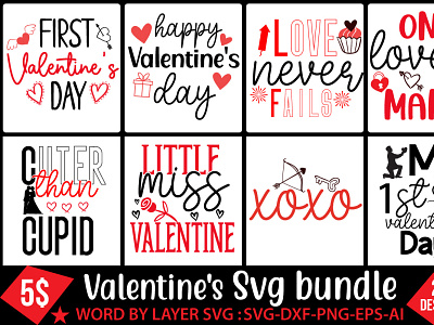 Valentine's Day Svg Bundle valentines day svg bundle