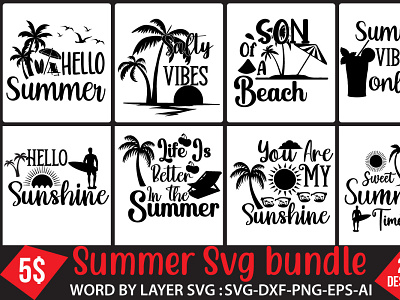 Summer Svg Bundle summer svg bundle