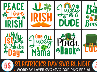 ST.PATRICK'S DAY SVG BUNDLE st.patricks day svg st.patricks day svg quotes