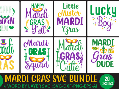 Mardi Gras Svg Bundle