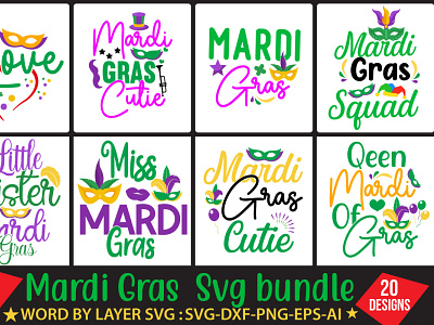 Mardi Gras Svg Bundle