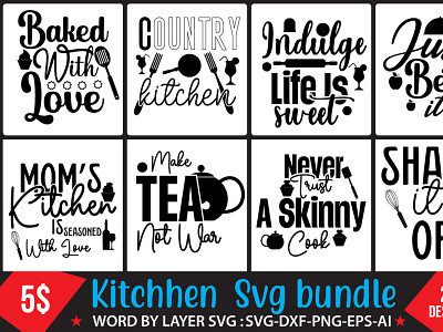 Kitchen Svg Bundle kitchen svg bundle