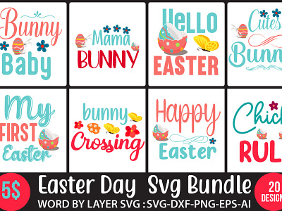 Easter Day Svg bundle easter day svg bundle