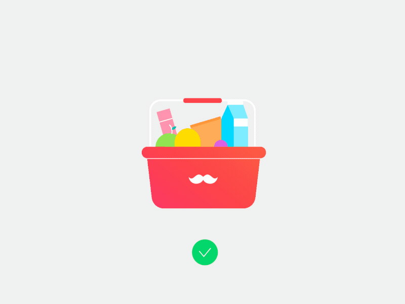 Rappi Basket after effects animation delivery app gif motion motiongraphics