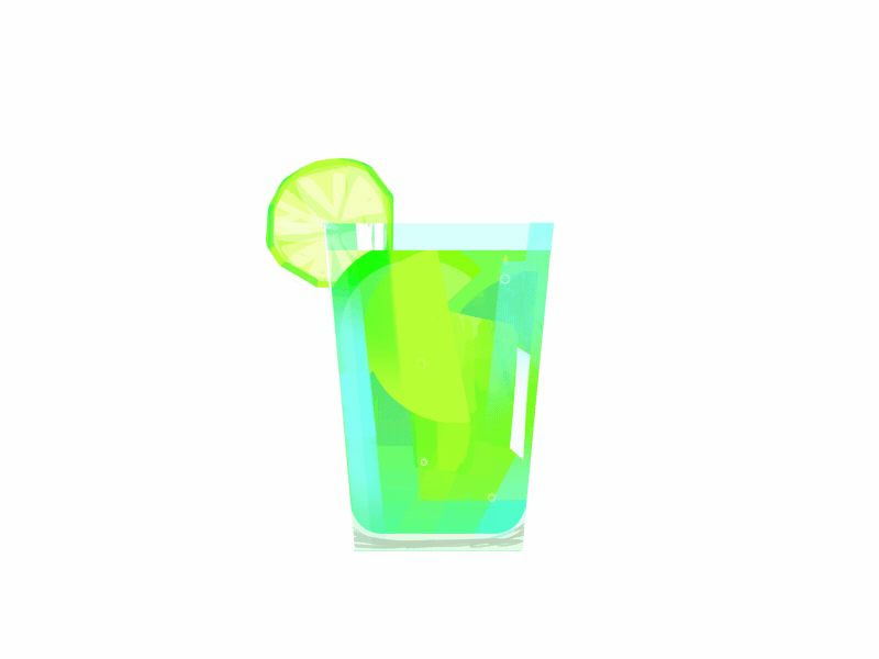 lemonade animation glass green lemonade motion straw