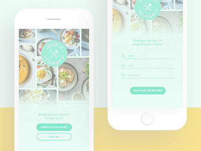 recipe app | sign up page daily ui form sign up ui
