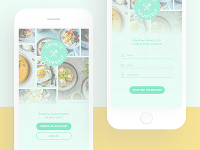 recipe app | sign up page