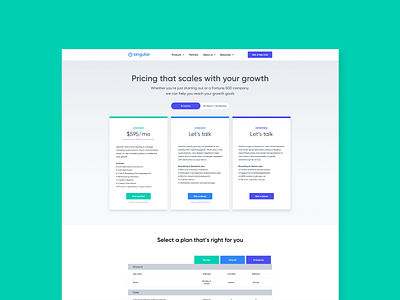 Pricing Page design pricing ui ux website