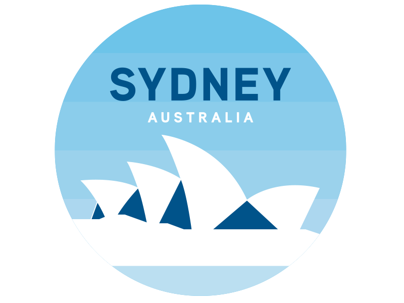 Sydney Badge Illustration by Mathew Barnes on Dribbble