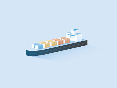 Barge Illustration barge boat illustration sea shipping