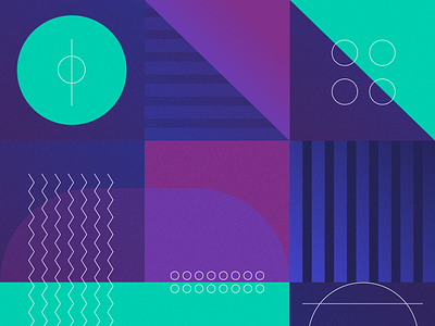 Pattern Exploration - Final geometric gradients illustration pattern