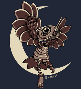 Niteowl Steampunk illustration t shirt