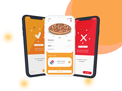 Food ordering app checkout flow design figm ui ux