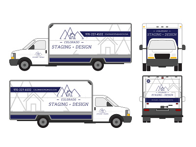 Colorado Staging + Design Box Truck Wrap branding design illustration truck wrap vehicle wrap