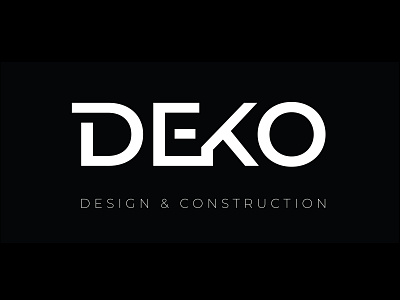 Deko Logo branding construction illustration logo