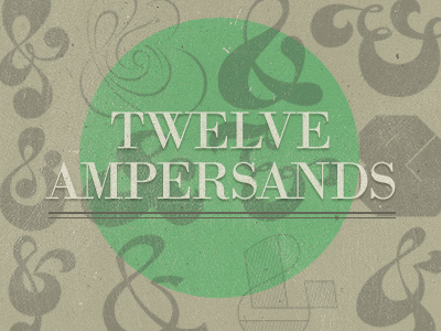 12 Ampersands ampersand typography