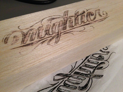 Mightier (transfer) 3d hand lettering is this real life lettering sculpture typography