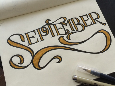 September handlettering lettering september