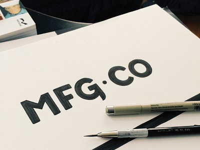 MFG • CO handlettering lettering logo