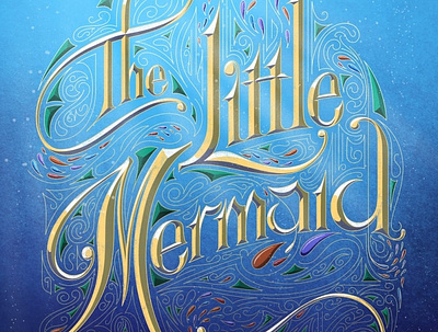The Little Mermaid disney hand lettering handlettering lettering mermaid procreate typo typography