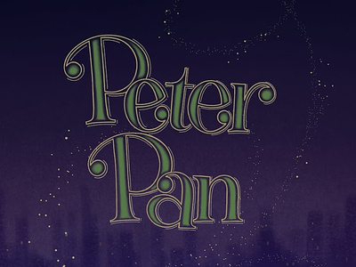Peter Pan disney hand-lettering handlettering lettering procreate typography