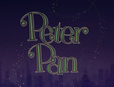 Peter Pan disney hand lettering handlettering lettering procreate typography