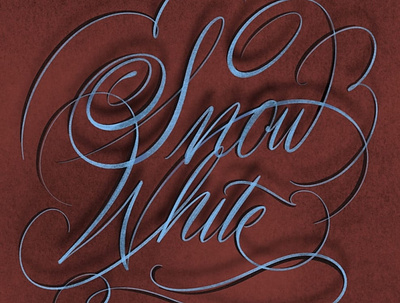 Snow White disney hand lettering lettering procreate typography