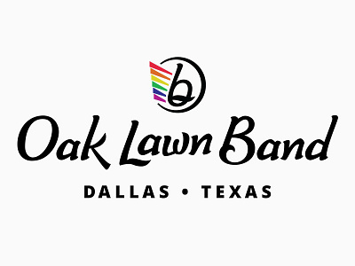 Oak Lawn Band band hand lettering lettering lgbt logo love wins music