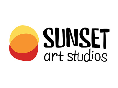 Sunset Art Studios art studios lettering logo sunset vector