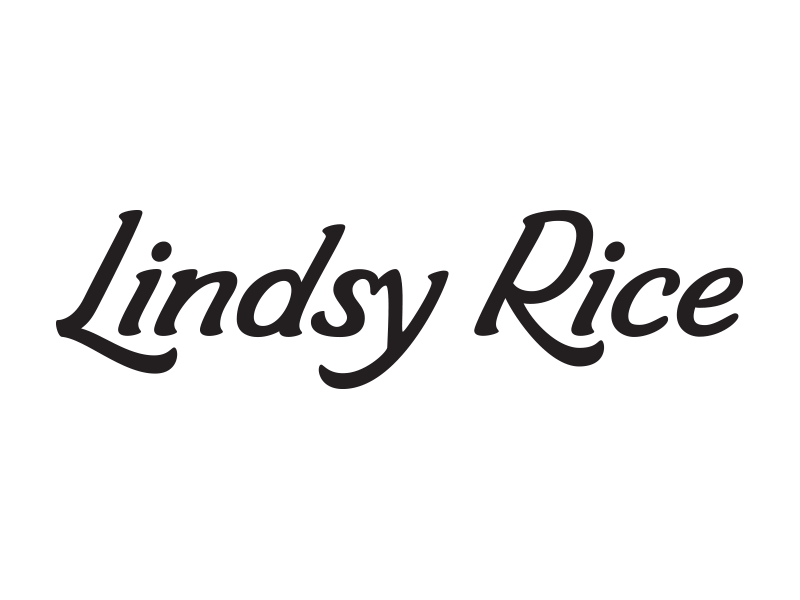 Lindsy Rice vector lettering logo lettering