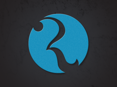 More Logo Experimentation 2 blue experiments logo personal r