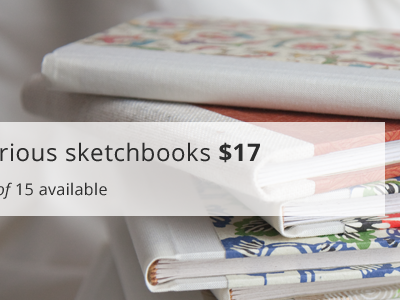 (va)rious sketchbooks hand made limited website