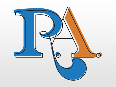 R. A. lettering