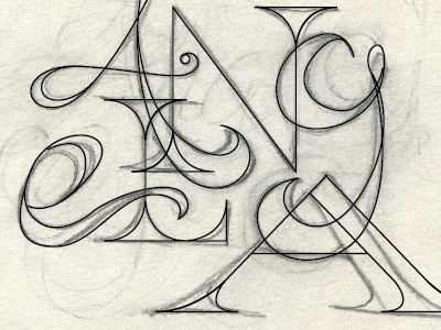 In Progress lettering sketch vector