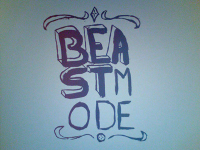 Beast mode test print beast mode handmade screenprint