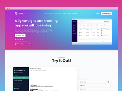 Landing Page ui