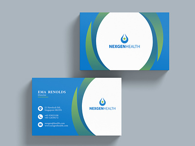 NexgenHealth - Business card design business card design graphic design
