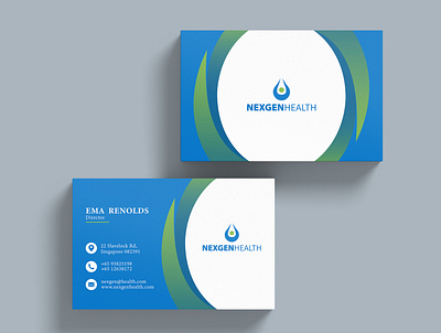 NexgenHealth - Business card design business card design graphic design