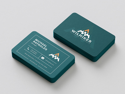 Wilhiker - business card design business card design graphic design