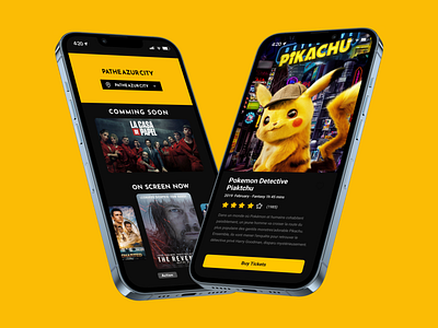 Cinema Booking App booking cinema cinema app cinema mobile dark theme dark ui mobile app mobile design movie reservation ticket