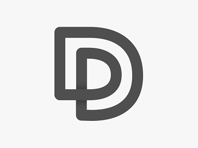 Pan Deters // 2017 d line logo mark mono outline p simple