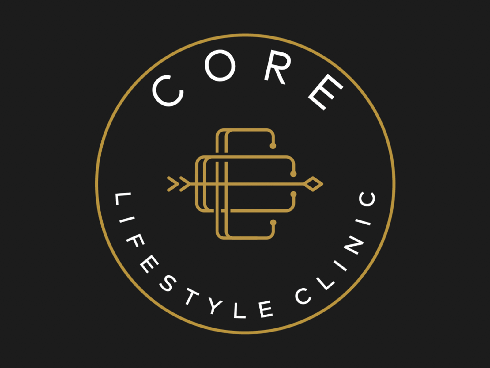 Core Lifestyle animation animation black core design gold illustration logo monogram motion motion graphics vector
