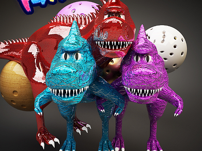 Dinosaurios 3d render