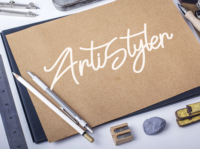 ArtiStyler ✏ branding font illustration line logo