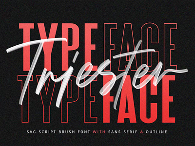 Triester SVG Brush Font Free Sans