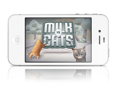 Milk vs Cats 3d branded content digital game iphone mobile