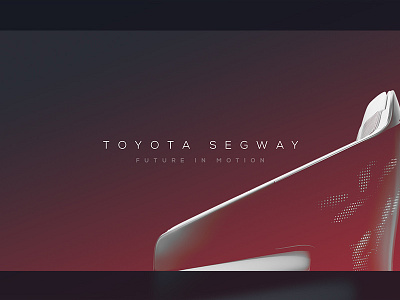 TOYOTA Segway Concept Website 2016 concept font future neon segway site toyota web