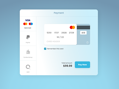 Checkout card checkout dailyui payment